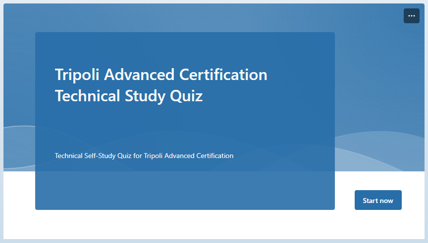 Technical Study Quiz